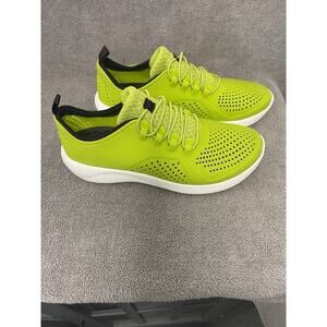 CROCS Kids Lime Green Athletic Sneakers